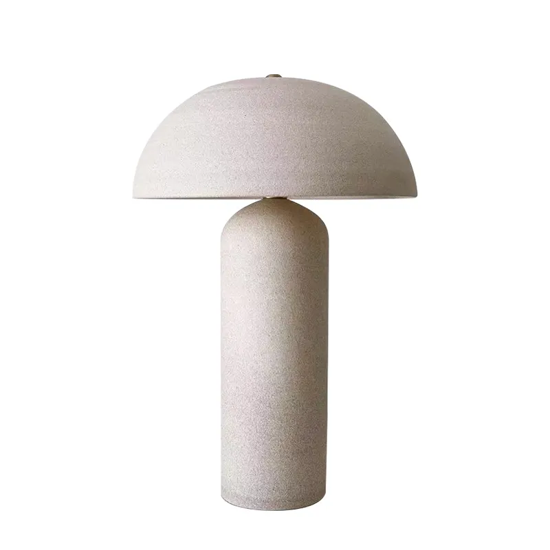 Chinese ceramic led mushroom table lamp vintage table light hotel living room bedside table lamp