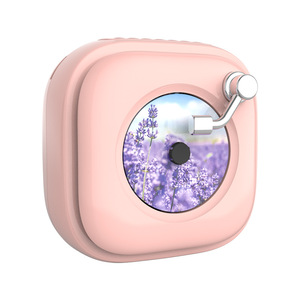 Portable Neck Fan Dual Turbine Bladeless Brushless Motor Type C Rechargeable Pink Wearable Cooler For Outdoor Use - Product Image 1