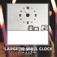 Horloge murale moderne en quartz de 50 cm, grande, 3D, style montre, autocollants miroir acrylique, DIY, numérique et analogique, décoration intérieure pour salon