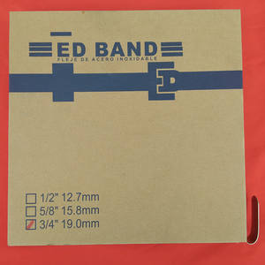 Banda <span class=keywords><strong>de</strong></span> <span class=keywords><strong>Acero</strong></span> <span class=keywords><strong>Inoxidable</strong></span> <span class=keywords><strong>de</strong></span> 19 mm x 0,<span class=keywords><strong>5</strong></span> mm, 32 mm x 0,<span class=keywords><strong>8</strong></span> mm, Ss304, Ss201, 16 mm, 19 mm, 22 mm, 25 mm, 32 mm - Product Image 5