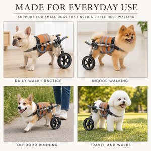 Fauteuil roulant réglable pour chien, aide à la marche pour animaux de compagnie, soutien des membres arrière, harnais de mobilité pour une marche assistée - Product Image 6