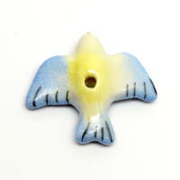 L'usine vend des conceptions personnalisées peintes à la main colombe de la paix perles animales en porcelaine pour la fabrication de bijoux pour enfants et cadeau touristique