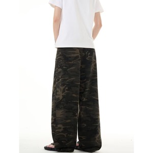 American Style Sports Camouflage Cargo Pants Unisex High Street Spring Loose Retro Straight Casual Denim Jeans - Product Image 4