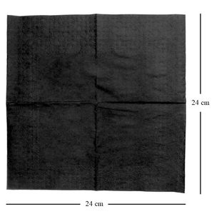 100 24x24cm tovaglioli da Cocktail neri Premium tovaglioli di carta per aperitivo Bar ristorante - Product Image 2