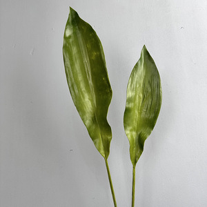 ใบแอสพิสตร้าประดิษฐ์สัมผัสเหมือนจริง ทำจาก PU ใบไม้ประดิษฐ์เสมือนจริง ใบแอสพิสตร้าจำลองคุณภาพสูง สำหรับจัดดอกไม้ตกแต่งงานแต่งงาน - Product Image 4