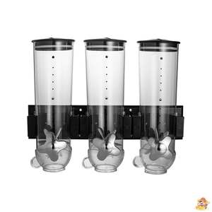 Distributeur de céréales à trois compartiments pour céréales entières, produits secs et fruits secs – Équipement de cuisine - Product Image 5