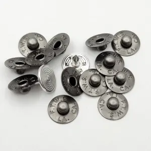 Factory Wholesale Jean Rivets Custom Metal Copper Studs Rivets Button For Garment Clothing
