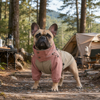 Veste imperméable personnalisée pour chien avec col cheminée, réfléchissante, vêtements pour animaux de compagnie, chiot, chat, vente en gros OEM