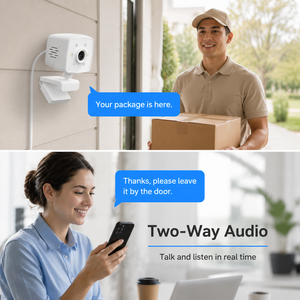360 °   Cámara de Seguridad Interior Giratoria 120 °   Monitor inalámbrico gran angular para bebés para vigilancia del hogar W100 - Product Image 4