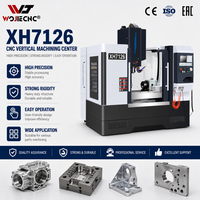 Petite fraiseuse CNC verticale 3 axes XH7126, broche BT40 8000 tr/min 3,7 kW, table 800x260mm pour la fabrication de moules et de pièces automobiles
