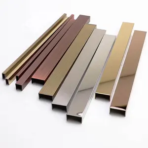 Protective accessories U shape strip with aluminium U edge trim for stainless steel U shaped strip