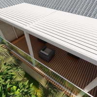 Pergola d'extérieur moderne en aluminium Gazebo pavillon obturateur manuel Revêtement en poudre écologique Toit de terrasse Nouvel abat-jour Gazebo toutes saisons