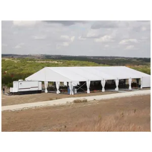 خيمة سرادق للأعمال مقاس كبير مصنوعة من كلوريد البولي فينيل متينة 20 × 50 مناسبة للحفلات مقاس 15 × 20 و 100 شخص