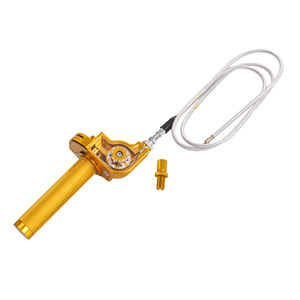 มือจับคันเร่งแบบหมุนขนาดใหญ่ CNC สำหรับรถมอเตอร์ไซค์ ขนาด 22 มม. แบบยูนิเวอร์แซล พร้อมท่อส่งน้ำมันที่มองเห็นได้ - Product Image 5