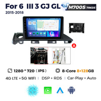 NaviFly Layar Video Qled Androidcar Terbaru untuk Mazda 6 III 3 GJ GL 2015-2018 dengan Chip BT5.0 Auto Android