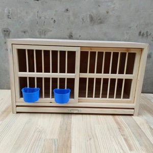 Gabbia per Allevamento Piccioni Pieghevole in Legno di Pino di Alta Qualità, Ecologica e Traspirante, Casetta per Uccelli da Esterno Facile da Montare - Product Image 2