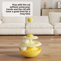 Jouet tournant pour chat, style tumbler, en PP, pour l'auto-amusement et la lutte contre l'ennui, gadget ultime pour chat, jouet éducatif pour animaux de compagnie