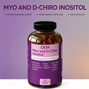 Cápsulas de Mio-D-Chiro-Inositol al por Mayor OEM de Marca Privada, 120 Cápsulas con Vitamina D3 y <span class=keywords><strong>Ashwagandha</strong></span>, <span class=keywords><strong>Beneficios</strong></span> Antioxidantes para Adultos, a Granel - Product Image 5