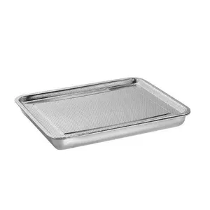 China Supplier Stainless Steel Geometric Shape Big Plate Tea Pool Tray For Sale