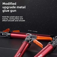 Portable Manuel En Alliage D'aluminium Saucisse Silicone Applicateur Pistolet Scellant Applicateur Outil Adhésif Pistolet À Calfeutrer