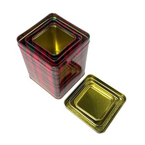 Liên hệ với thực phẩm hộp vuông <span class=keywords><strong>tin</strong></span> kim loại món quà giáng sinh đóng gói Cookie <span class=keywords><strong>tin</strong></span> hộp rõ ràng Pet PVC cửa sổ nắp lưu trữ Quà Tặng <span class=keywords><strong>tin</strong></span> container - Product Image 6