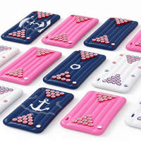 Table de jeu gonflable personnalisée avec logo pour Beer Pong, idéale pour les fêtes au bord de la piscine, jeu de boisson pour adultes, plage et piscine