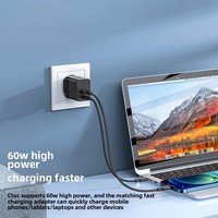 Kabel Data USB Multifungsi Portabel 60W Pengisian Cepat All-in-One 3A Pengisi Daya Android Kotak Penyimpanan Pin Kartu Ponsel