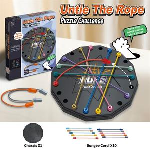 Gioco <span class=keywords><strong>da</strong></span> <span class=keywords><strong>tavolo</strong></span> Puzzle educativo in plastica slega la sfida della corda <span class=keywords><strong>con</strong></span> i giocattoli Fidget per il gioco interattivo genitore-bambino dei bambini - Product Image 4