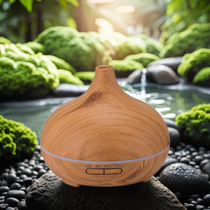 Difusor de Aroma ultrasónico portátil de diseño clásico, humidificador de aire eléctrico de grano de madera, aromaterapia de aceite esencial - Product Image 3