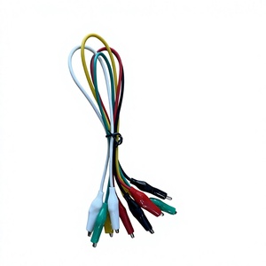 Alligator Clip test Leads Copper Wire Clip Leads Temporary Electrical <b>Connection</b> <b>Battery</b> Testing - Product Image 3