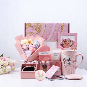 Cestas de Regalo de Cumpleaños de Lujo con Lavanda, Regalo de Navidad para Mamá, Esposa, Hermana, Novia, Vaso Metálico de 16 Oz - Product Image 5