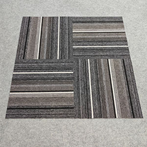 Carrelage de tapis en sisal rayé moderne avec dos en PVC, résistant à l'usure et en matériau naturel - Product Image 2