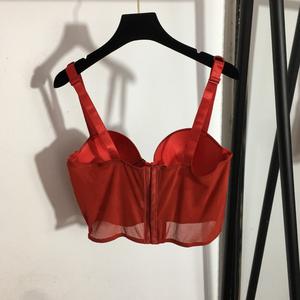 Kadın yeni iç çamaşırı parlak taklidi kayış PU deri tüp üst sutyen + üçgen külot - Product Image 5