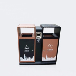 Contenedores de Basura para Exteriores, Acero Galvanizado con Acabado Pintado, Rectangulares, para Reciclaje y Clasificación, Uso en Parques y Ciudades - Product Image 2