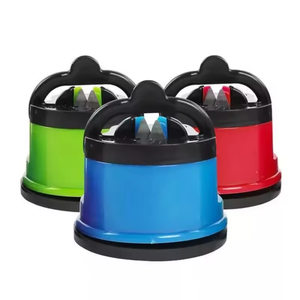 Fábrica al por mayor Utensilios de cocina Cuchillo Tijeras Herramientas de afilado Mini afilador de cuchillos <span class=keywords><strong>Piedra</strong></span> de afilar con ventosa - Product Image 3