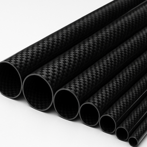 Tubo de Fibra de Carbono 100% T300 12K al por Mayor, Tubo Hueco de Fibra de Carbono Mate con Tejido Twill Resistente a la Fatiga - Product Image 4