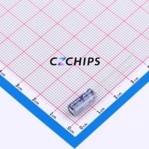 Condensador Electrolítico de Aluminio de Montaje Pasante ERJ1EM101D12OT, Componente de Montaje Pasante (THT), D5xL12mm 100uF 20% 25V 2mm - Product Image 1