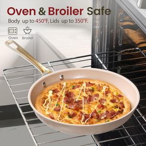 Juego de <span class=keywords><strong>Ollas</strong></span> de Cocina Antiadherentes de Aluminio Prensado de Alta Calidad, Moderno y Ecológico, de 15 Piezas, con Tapa de Vidrio, Apto para Lavavajillas y Horno - Product Image 5