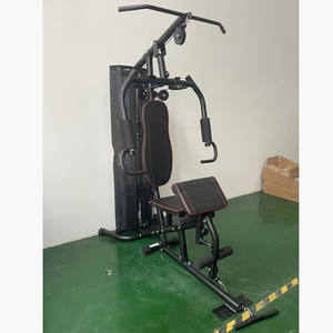 מכשיר כושר ביתי מקצועי רב תכליתי עם מבנה פלדה לאימוני כושר מקיפים עם משקולות של 100 פאונד - Product Image 6