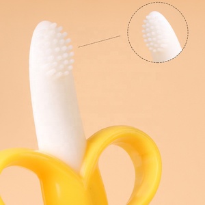 Mordedor masticable con forma de plátano de silicona suave <span class=keywords><strong>para</strong></span> bebé al <span class=keywords><strong>por</strong></span> <span class=keywords><strong>mayor</strong></span>, juguete de dentición sin BPA de silicona de grado alimenticio - Product Image 3