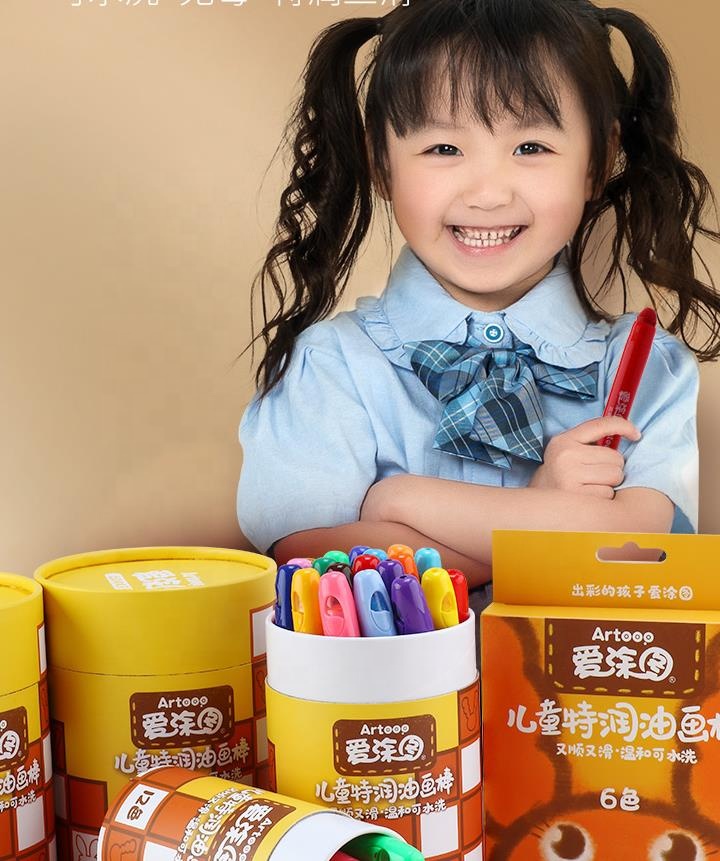 Artooo 12/24/36 цветов вращающиеся моющиеся мелки