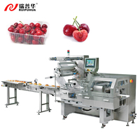 Ruipuhua Horizontal automatique fruits frais/chili cerise dans plateau sac en plastique flux emballage Machine