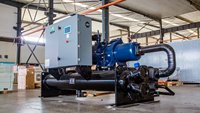 Pompe à chaleur industrielle à vis refroidie par eau, géothermique, à économie d'énergie, R410A, haute productivité, longue durée de vie, refroidisseur d'eau