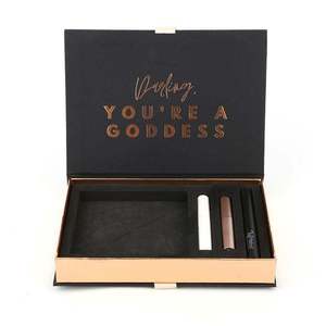Caja de Envío Sostenible Bee para Comercio Electrónico, Logotipo Personalizado en Lámina Dorada Rosa, Cajas de Regalo Magnéticas para Set de Pestañas - Product Image 4