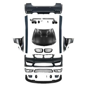 Nouveau kit carrosserie pour BMW Série <span class=keywords><strong>3</strong></span> E90 2005 2006 2007 2008 style M4, pare-chocs avant/arrière, jupes latérales avec feux antibrouillard intégrés - Product Image 5