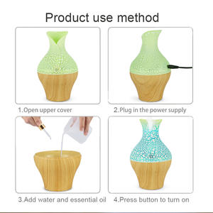 Wood Grain Aroma Diffuser <b>Humidifier</b> USB Powered Home Use Less Than 0.5L Capacity - Product Image 4
