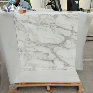 Goldtop Stone Hot Selling Calacatta <b>White</b> Marble Tiles 24x24 Inch with Customized Size for Interior Wall and Floor Decoration - Product Image 2