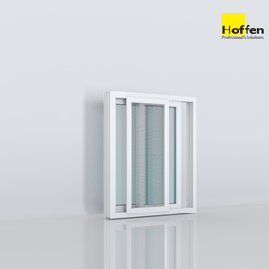 หน้าต่างบานเลื่อน uPVC Hoffen Trendy ขนาด 100x110 สีขาว พร้อมมุ้งลวด หน้าต่างกระจก หน้าต่างกระจกโมเดิร์น ขนาด 100x110 - Product Image 4