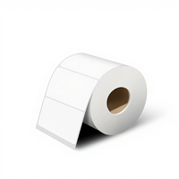 Rouleau d'étiquettes autocollantes vierges, revêtues, pour codes-barres, 75-50 mm, étiquettes thermiques