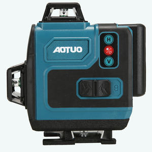 جهاز تسوية ليزر محمول عالي الدقة 16 خطًا مع حامل ثلاثي، صناعي جديد للبيع عبر الحدود، ضوء أخضر، مجموعة صندوق بلاستيكي لتسوية الأرض، سهل الاستخدام - Product Image 3